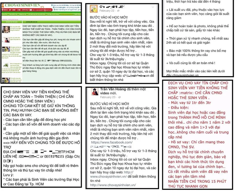 Vay “nóng” bủa vây sinh viên ảnh 1