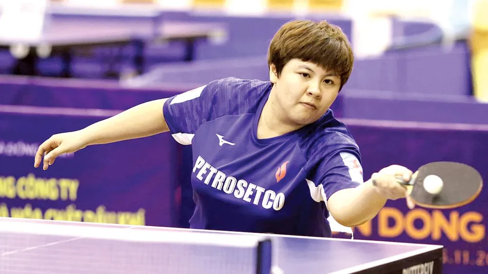 Mai Hoàng Mỹ Trang xứng đáng được xem như tượng đài của bóng bàn nữ Việt Nam. Ảnh: NHẬT ANH