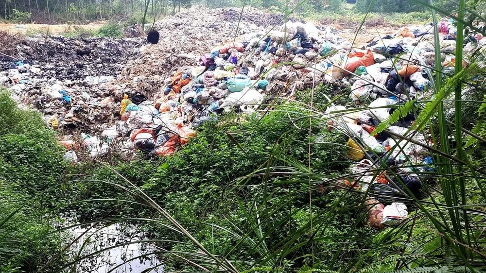 Bãi rác gây khổ cho người dân ảnh 1