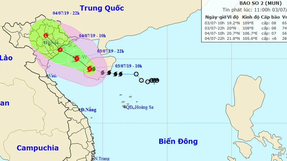 Bão số 2 gây mưa to đến rất to, cảnh báo lũ, lũ quét, sạt lở đất tại Bắc Bộ và Trung Bộ ảnh 1