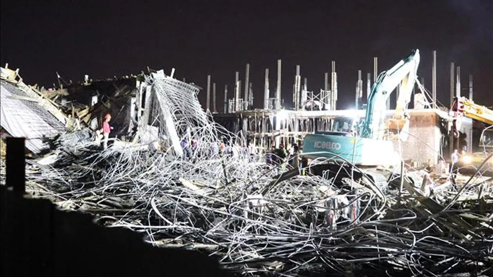 Sập giàn giáo tại Hải Phòng, 1 người chết và nhiều người bị thương ảnh 1