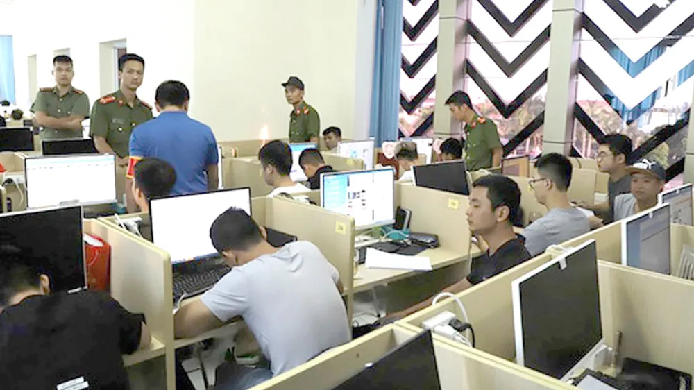Lực lượng chức năng triệt phá một ổ nhóm tội phạm nước ngoài  ở Việt Nam sử dụng công nghệ cao để lừa đảo và cờ bạc