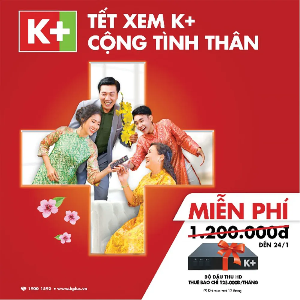K+ miễn phí bộ thiết bị cho khách đón Tết Canh Tý  ảnh 1