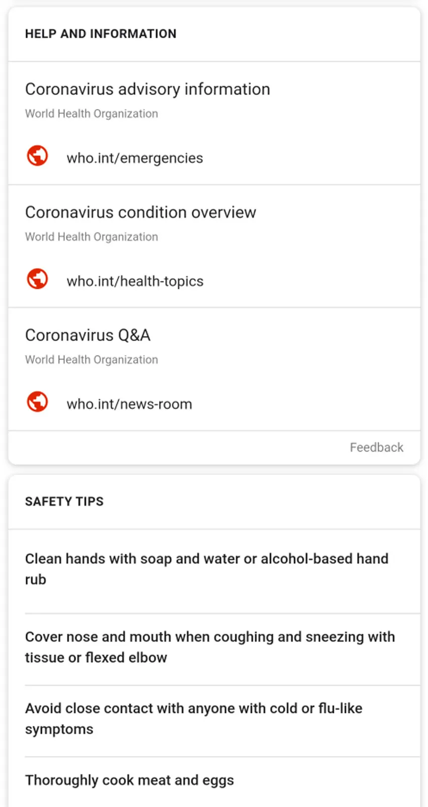 Dịch viêm phổi do virus corona: Google và WHO ra mắt “Cảnh báo SOS“ ảnh 2