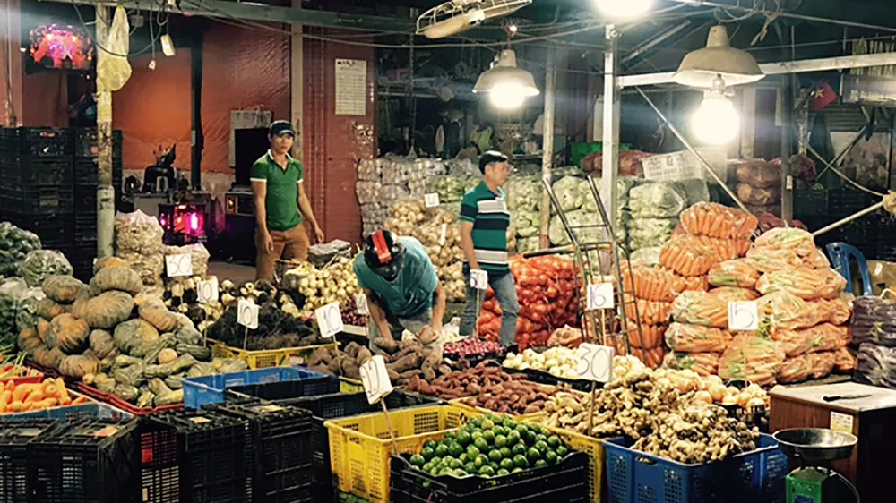 Đa dạng các loại rau củ quả về chợ đầu mối Hóc Môn,  cung ứng nhu cầu sau tết của người tiêu dùng TPHCM