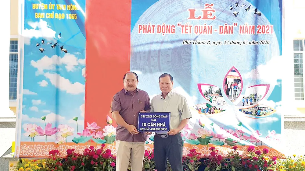 Hoạt động xã hội của Công ty XSKT Đồng Tháp trong tháng 2-2020 ảnh 4