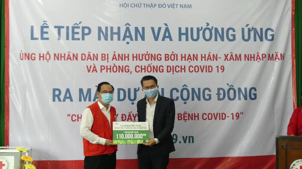 Phát động ủng hộ nhân dân bị ảnh hưởng bởi hạn mặn và phòng, chống dịch Covid-19 ảnh 1