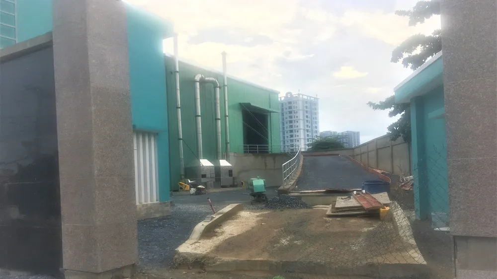 Trạm ép rác Sở Gà đang hoàn thiện những hạng mục cuối  để đi vào hoạt động