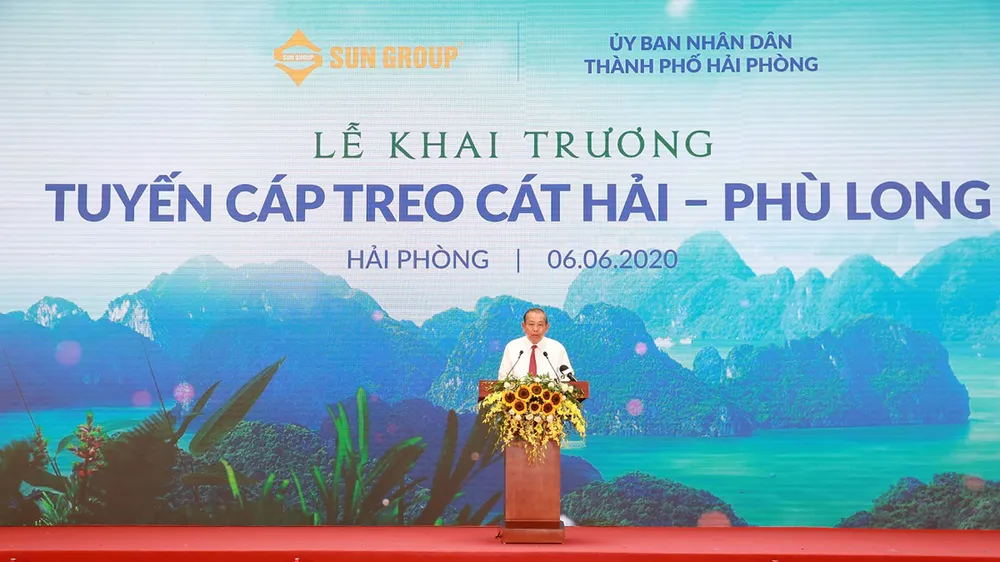Sun Group khai trương tuyến cáp treo 3 dây hiện đại tại Cát Bà ảnh 2