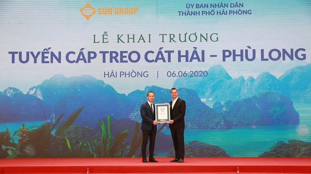Sun Group khai trương tuyến cáp treo 3 dây hiện đại tại Cát Bà ảnh 3