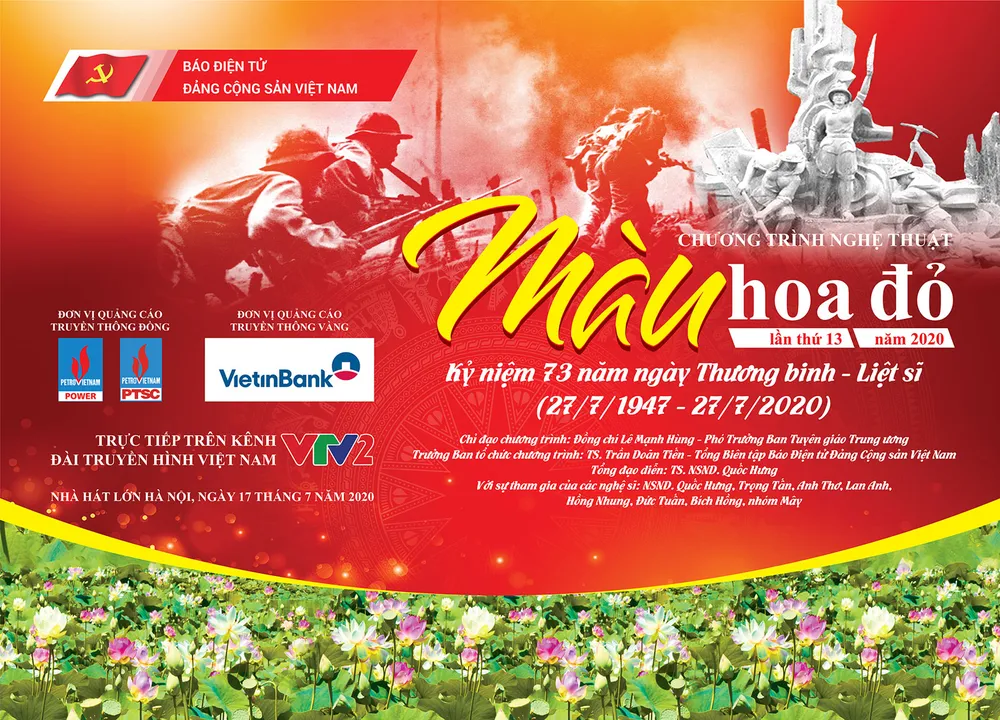 Chương trình nghệ thuật đặc sắc “Màu hoa đỏ” (lần thứ 13 - năm 2020) - Lời tri ân gửi đến người chiến sĩ ảnh 1