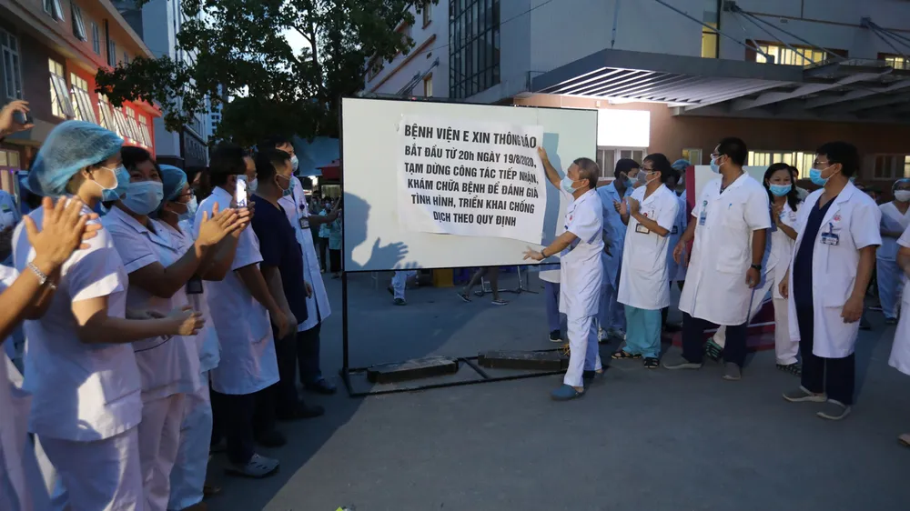 Bệnh viện E hoạt động trở lại từ 18 giờ ngày 20-8 ảnh 1