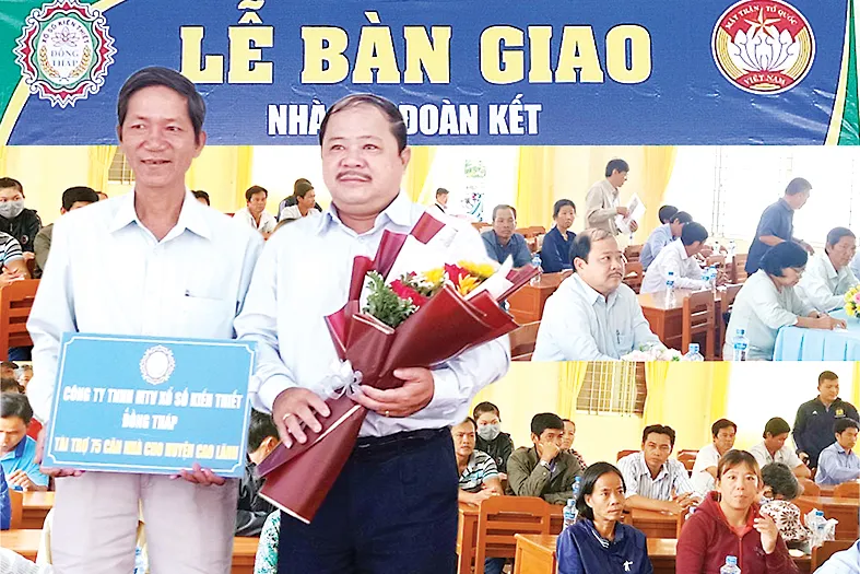 Công ty TNHH MTV Xổ số kiến thiết Đồng Tháp trao nhà Đại đoàn kết tại xã Ba Sao huyện Cao Lãnh ảnh 2