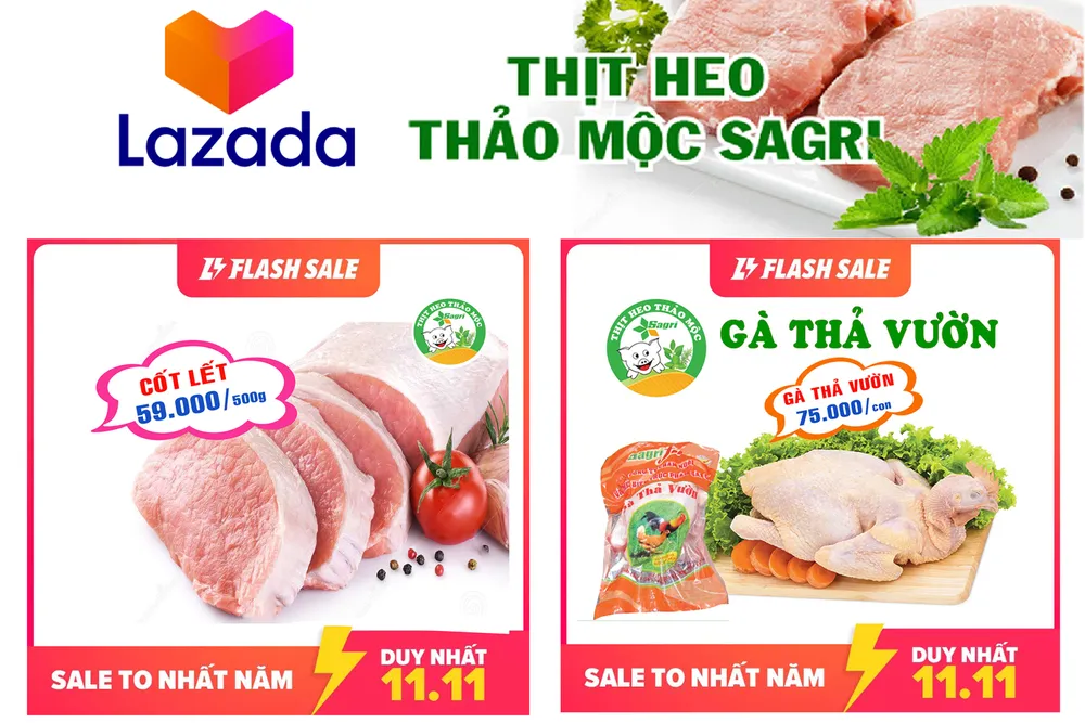 Sagrifood đồng hành cùng Lazada trong lễ hội mua sắm 11-11 ảnh 1