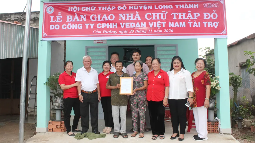 Vedan Việt Nam trao tặng 4 căn nhà Chữ thập đỏ cho các hộ nghèo tại tỉnh Đồng Nai ảnh 2