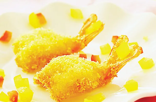 Tôm tẩm bột chiên vừa mềm vừa giòn ảnh 1