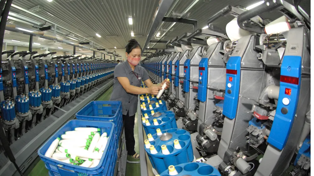 Sản xuất tại Công ty TNHH May Thiên Nam. Ảnh: CAO THĂNG