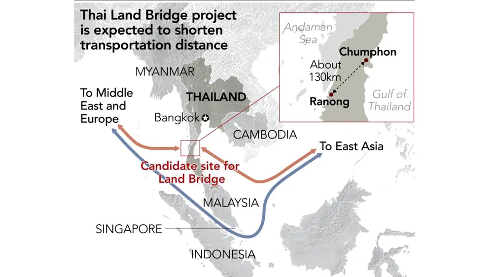 Tỉnh Ranong, địa điểm thích hợp cho ý tưởng xây cây cầu