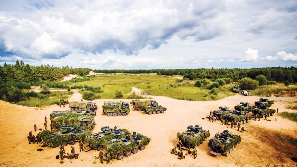 Ngày 22-11, cuộc tập trận thường niên Winter Shield 2021  của NATO bắt đầu diễn ra tại Latvia.  Ảnh: The Frontier Post