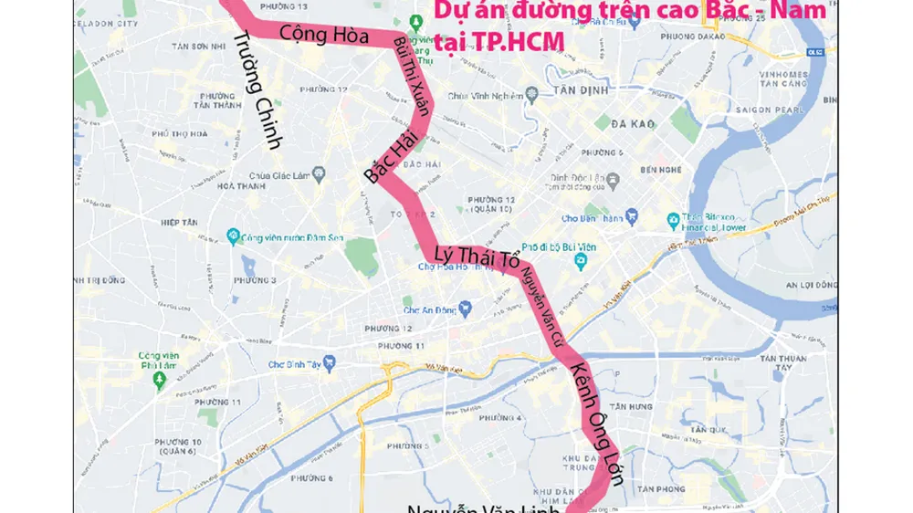 TPHCM: Nghiên cứu xây đường trên cao gần 30.000 tỷ đồng