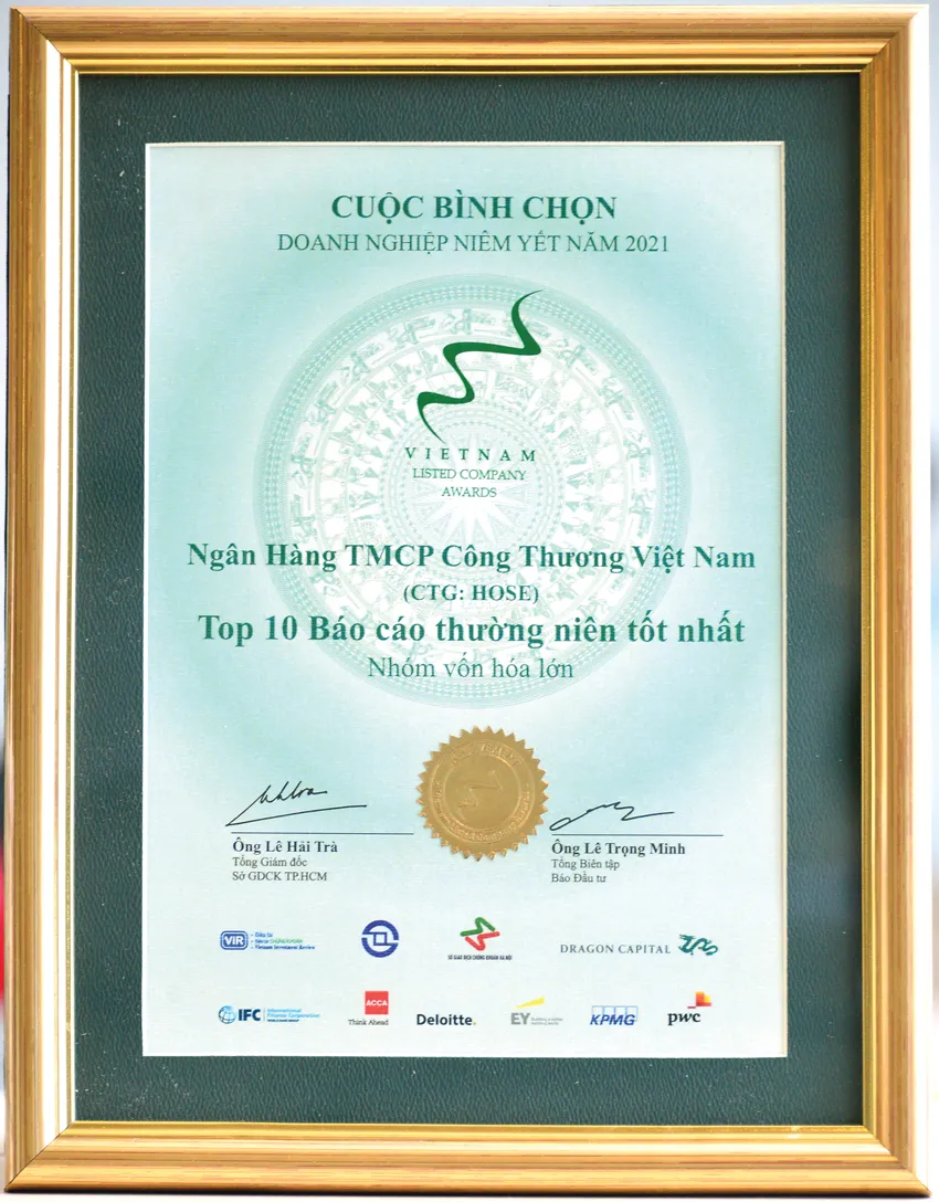 VietinBank năm thứ hai liên tiếp được bình chọn Tốp 10 báo cáo thường niên tốt nhất ảnh 1