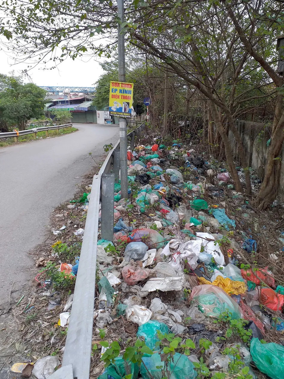 Dốc cầu ngập ngụa rác thải ảnh 1