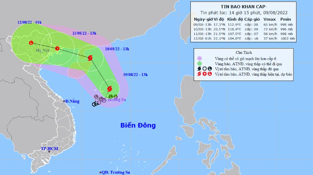 Áp thấp nhiệt đới đã mạnh lên thành bão ảnh 1