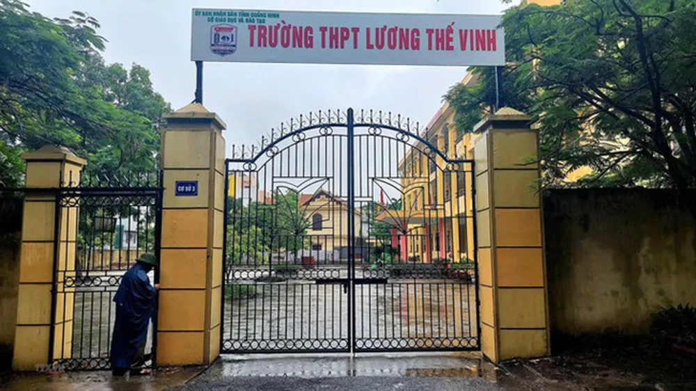 Trường THPT Lương Thế Vinh (TP Cẩm Phả, Quảng Ninh). Ảnh: TTXVN