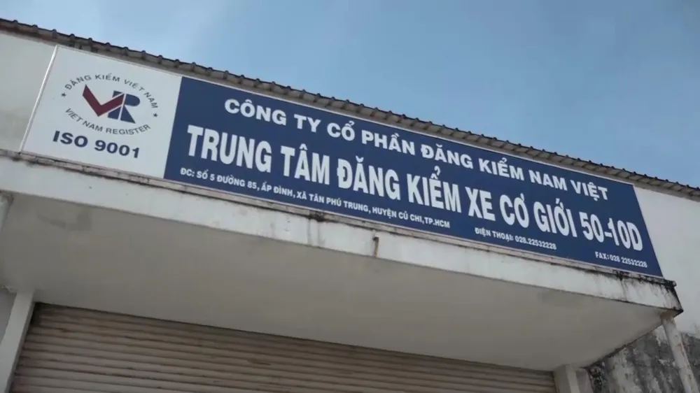 Trung tâm đăng kiểm xe cơ giới 50-10D là một trong số các trung tâm sai phạm Trung tâm đăng kiểm xe cơ giới 50-10D là một trong số các trung tâm sai phạm