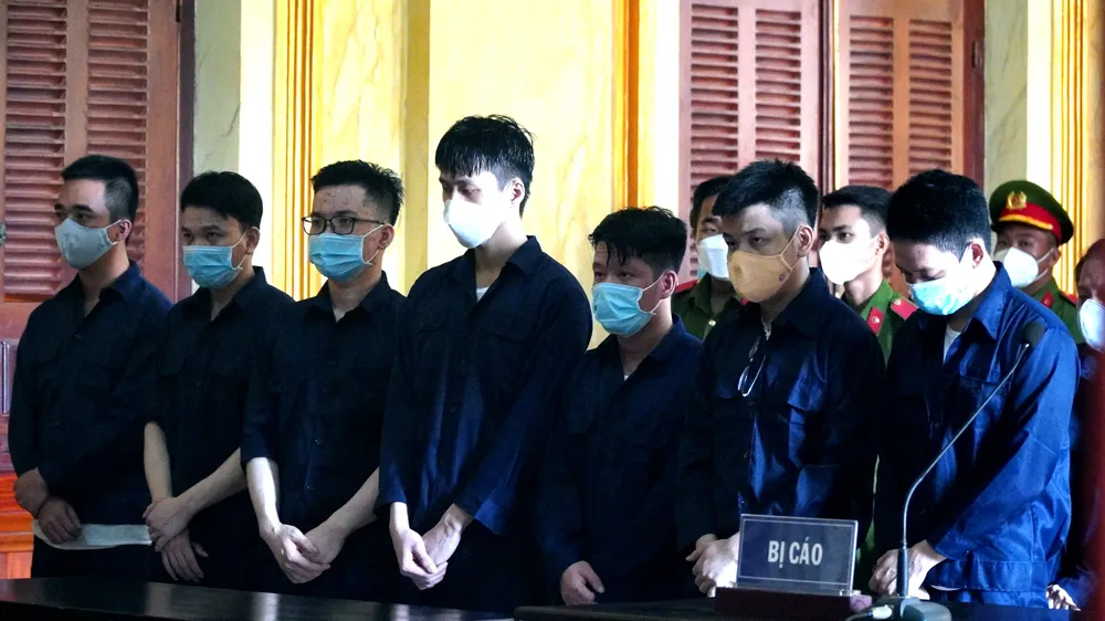 Các bị cáo tại tòa