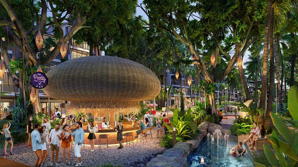 Không gian đậm chất resort của tổ hợp. Ảnh phối cảnh minh họa Sun Property Không gian đậm chất resort của tổ hợp. Ảnh phối cảnh minh họa Sun Property