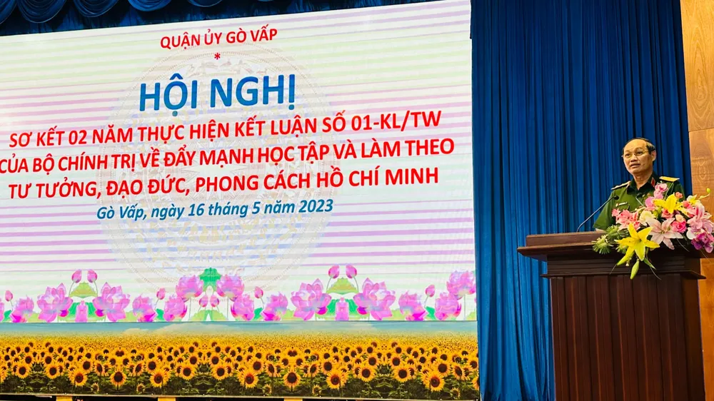 Trung tướng Nguyễn Văn Nam, Tư lệnh Bộ Tư lệnh TPHCM phát biểu chỉ đạo