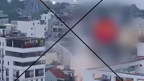 Cháy lớn tại Tây Hồ là thông tin sai sự thật 