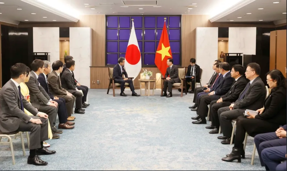 Chủ tịch nước Võ Văn Thưởng tiếp Đoàn đại biểu Hiệp hội Chuyên gia Nhật Bản - Việt Nam. Ảnh: TTXVN Chủ tịch nước Võ Văn Thưởng tiếp Đoàn đại biểu Hiệp hội Chuyên gia Nhật Bản - Việt Nam. Ảnh: TTXVN