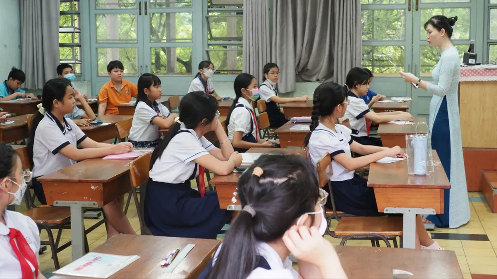 TPHCM: Gần 4.900 thí sinh dự khảo sát vào lớp 6 Trường THCS-THPT Trần Đại Nghĩa