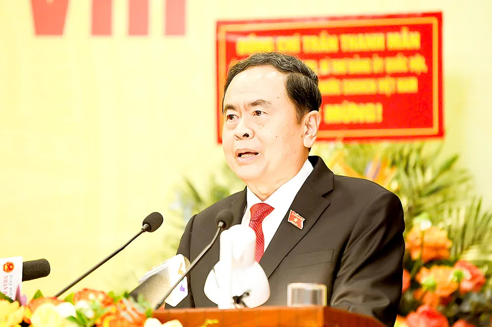 Chủ tịch Quốc hội Trần Thanh Mẫn phát biểu tại đại hội