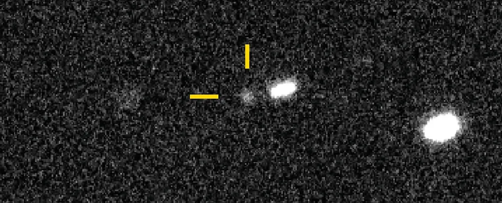 Một vật thể đang bay ngang qua hệ Mặt trời. Ảnh: Science Alert