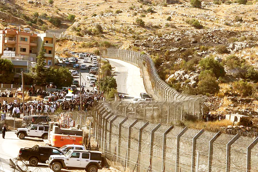 Khu vực sinh sống của cộng đồng người Druze ở TP Sweida tại Syria. Ảnh: XINHUA