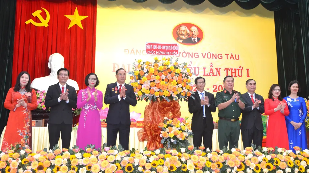 Đại hội đại biểu phường Vũng Tàu lần thứ I, nhiệm kỳ 2025 - 2030. Ảnh: CẨM NHUNG