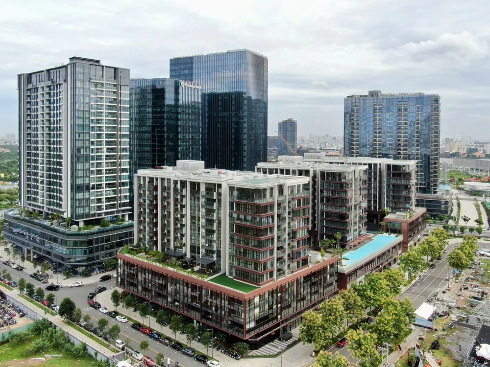 Một góc Khu đô thị mới Thủ Thiêm, TPHCM. Ảnh: HOÀNG HÙNG