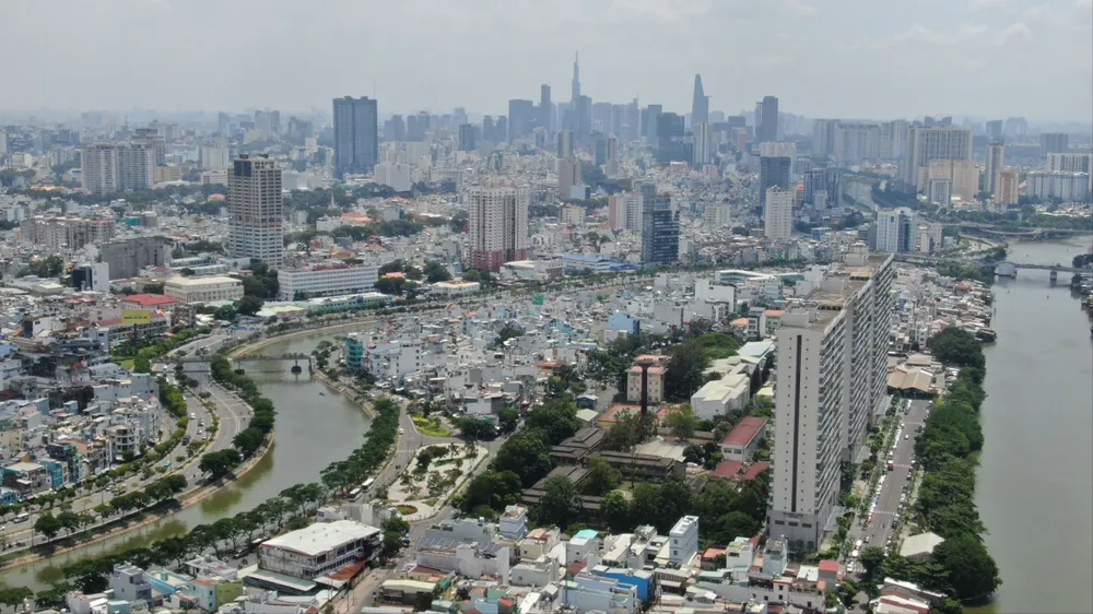 Khu đô thị tại Phường Phú Định, TPHCM. Ảnh: HOÀNG HÙNG