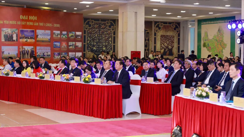 Đại hội thi đua yêu nước Bộ Xây dựng lần thứ I (2025-2030) tại Hà Nội ngày 24-10.