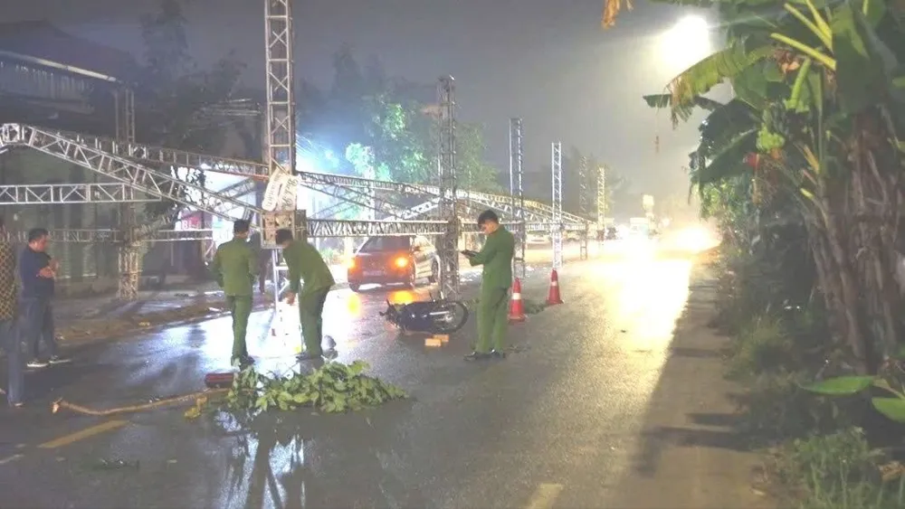 Hiện trường vụ việc. Ảnh: CÔNG AN PHÚ THỌ