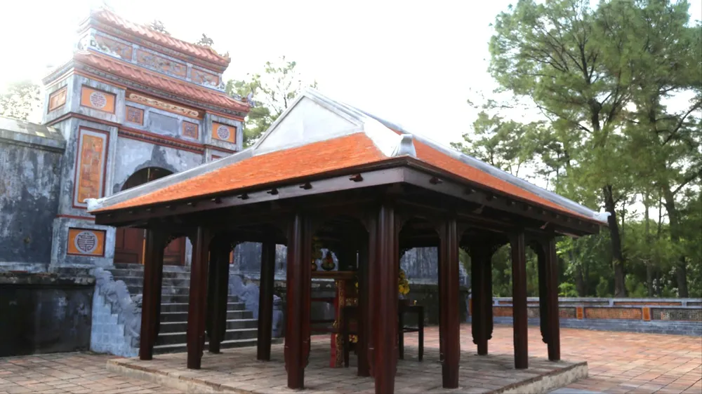 Công trình Hoàng Ốc tại khu lăng mộ Nghi Thiên Chương Hoàng hậu Từ Dũ, thuộc di tích lăng vua Thiệu Trị