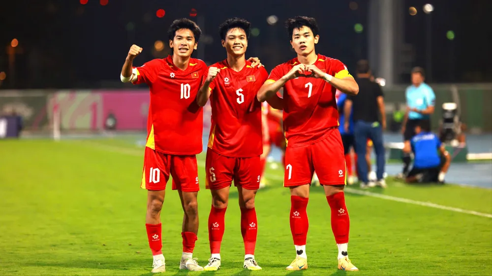 Các cầu thủ U23 Việt Nam đã nỗ lực hết mình ở Giải Bóng đá U23 châu Á 2026. ẢNH: TED TRẦN