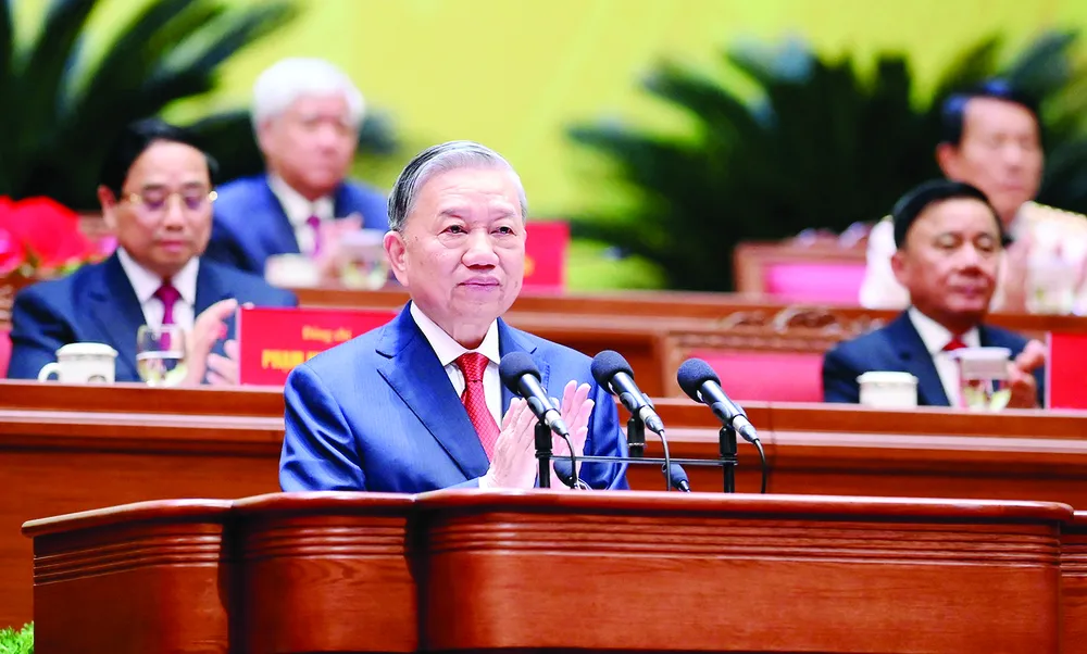 Tổng Bí thư Tô Lâm đọc diễn văn bế mạc Đại hội XIV