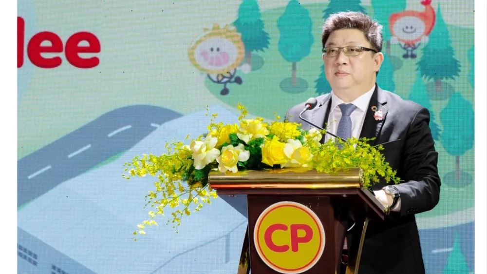 Ông Wirat Wongpornpakdee, Phó Tổng Giám đốc cấp cao C.P. Việt Nam phát biểu tại sự kiện Ảnh: C.P. Việt Nam
