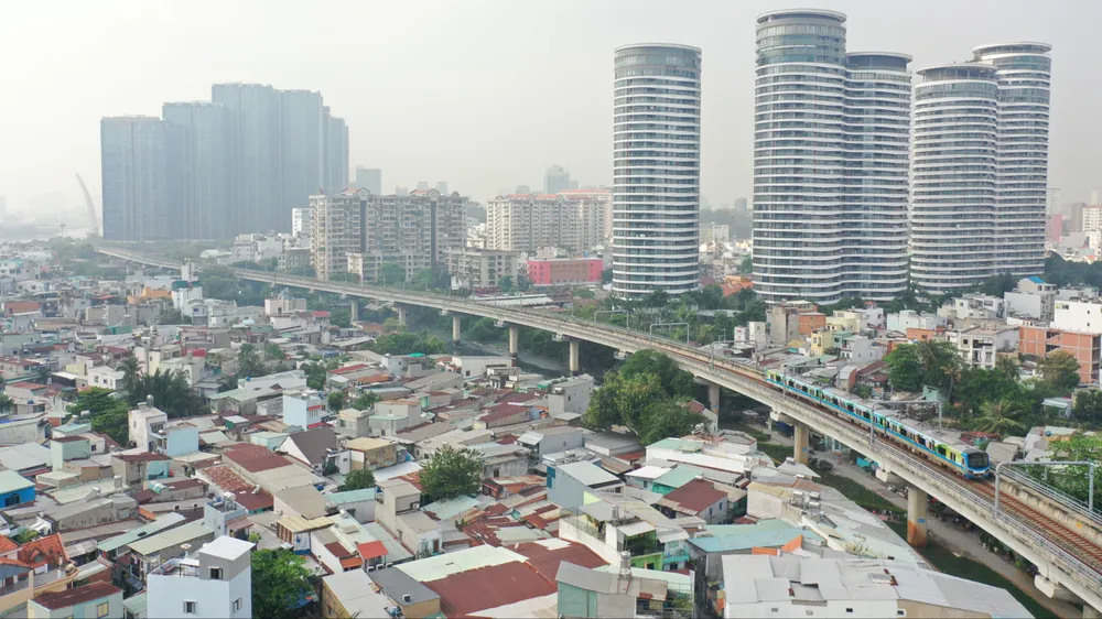 Khu đô thị tại phường Thạnh Mỹ Tây, TPHCM. Ảnh: HOÀNG HÙNG