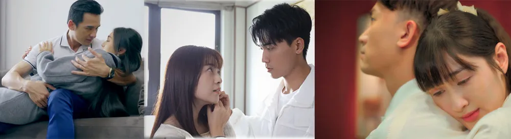 Hai phim nhận được nhiều sự quan tâm của khán giả Bóng ma hạnh phúc, Vì mẹ anh phán chia tay. Ảnh: ĐPCC