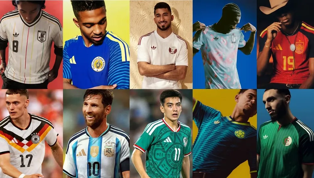Hãng adidas cung cấp áo đấu cho nhiều đội tuyển tham dự World Cup 2026. Ảnh: ADIDAS
